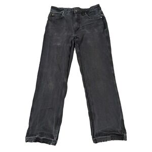Duluth Trading Ballroom Double Flex Pants Mens 32x30 Black Stretch Distressed